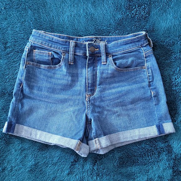 Universal Thread Pants - High Waisted Denim Cuffed Shorts